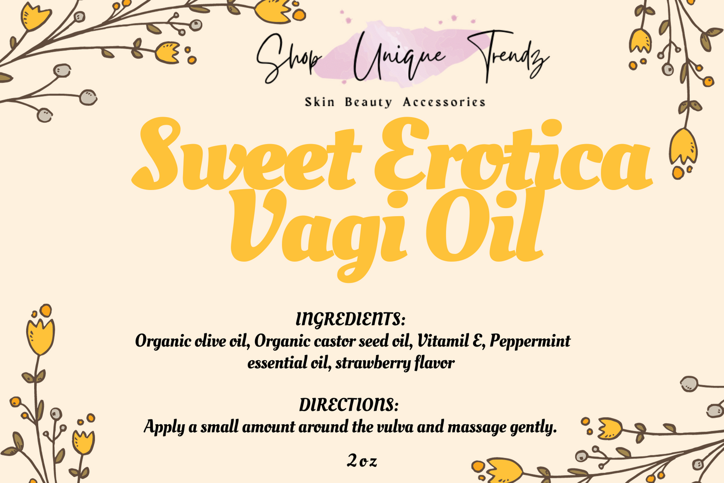 Sweet Erotica Vagi Oil