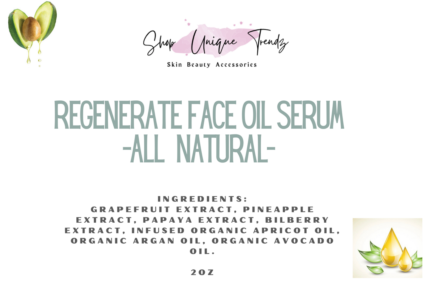 Regenerate Face Oil Serum